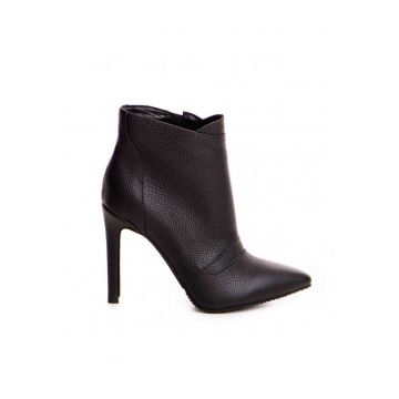 Botine Dama Piele Naturala Negru Fiona