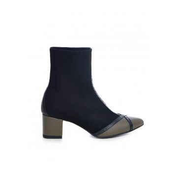Botine Dama Piele Naturala Negru Kylie