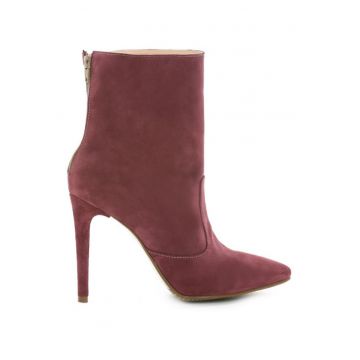 Botine dama Piele Naturala Simple Lila