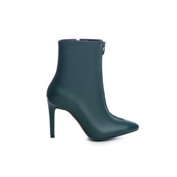 Botine Dama Piele Naturala Verde Misaki