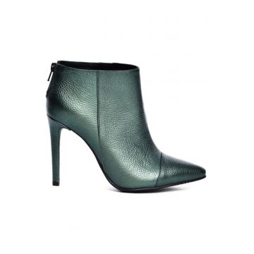 Botine dama Piele Naturala Verde Smarald Emotion