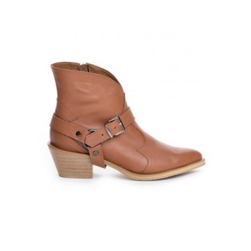 Ciocate dama Piele Naturala Camel Bronx