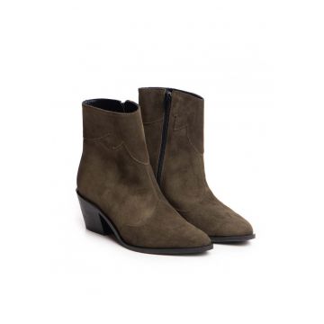 Ciocate dama Piele Naturala Khaki Sage