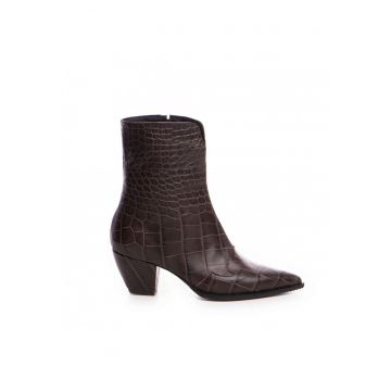 Ciocate dama Piele Naturala Maro Print NightFall