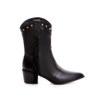 Ciocate dama Piele Naturala Negru Dakota Mini