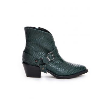 Ciocate dama Piele Naturala Verde Bronx