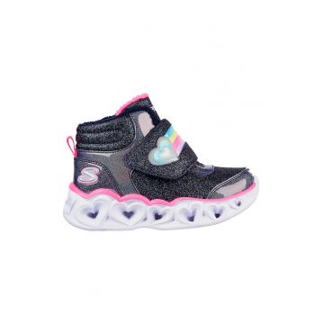 Ghete cu aspect stralucitor Heart Lights-Briliant - Roz/Bleumarin