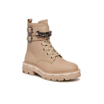 Ghete dama  01127 - piele ecologica - bej -