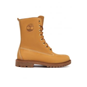 Ghete dama  8 Inch Lace Up - piele naturala - maro