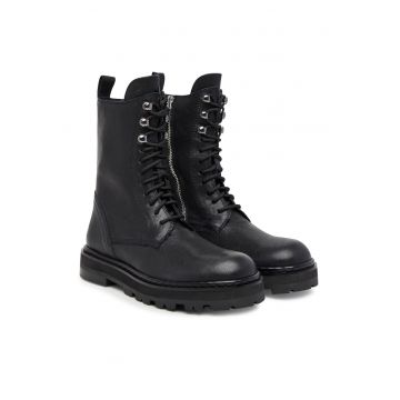 Ghete dama 8Y0122/L005-FB30 -  Piele naturala - Negru