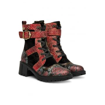 Ghete dama Corineo -  piele naturala - negru