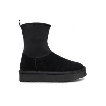 Ghete dama -  de zapada - piele naturala - negru