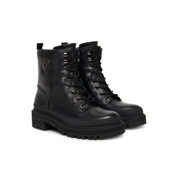 Ghete dama FLFB2D LEA10 -  Piele naturala - Negru -