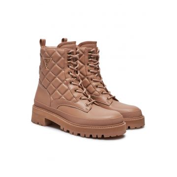 Ghete dama FLFBD2 ELE10 -  Piele ecologica - Maro -