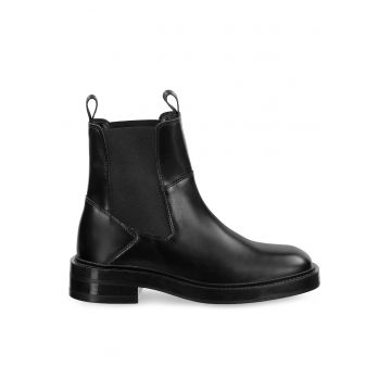 Ghete dama  G00 31541129 - piele naturala - negru