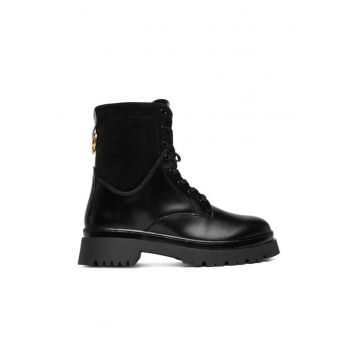 Ghete dama  G00 31541156 - piele naturala - negru