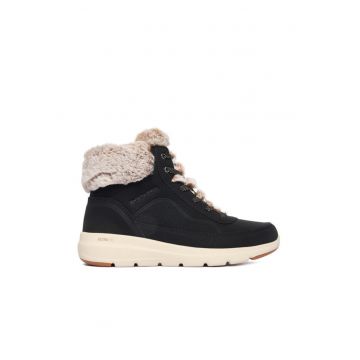 Ghete dama  Glacial Ultra - piele ecologica - Negru