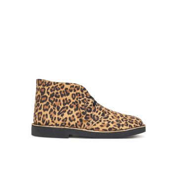Ghete dama -  Leopard Suede - piele naturala - multicolor