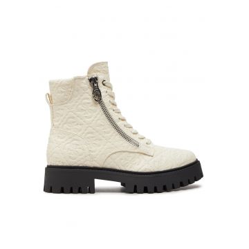 Ghete dama  model Fiona - piele ecologica - bej -