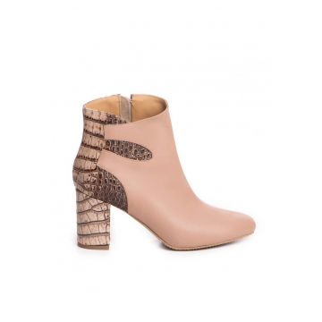Ghete dama Piele Naturala Bej Charming