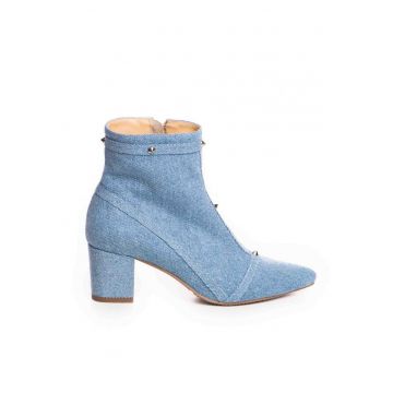 Ghete Dama Piele Naturala Bleu Ramya