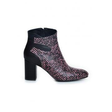 Ghete dama Piele Naturala Charming Negru