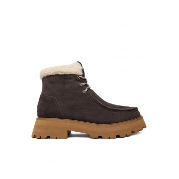 Ghete dama  Piele naturala - Maro - Maro