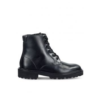 Ghete dama  piele naturala - Negru