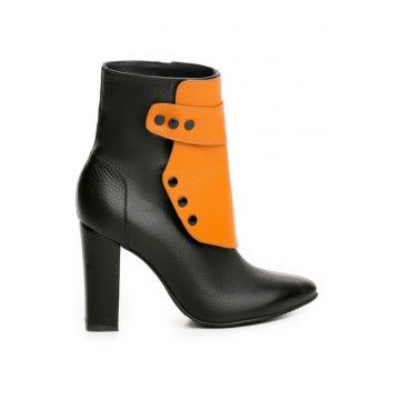 Ghete dama Piele Naturala Negru Jo