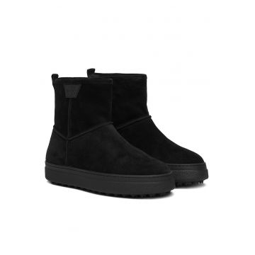 Ghete de zapada dama  piele naturala - negru -