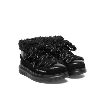 Ghete de zapada -  Mono 70X - piele intoarsa - negru