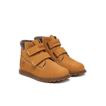 Ghete sport baieti  piele naturala - maro
