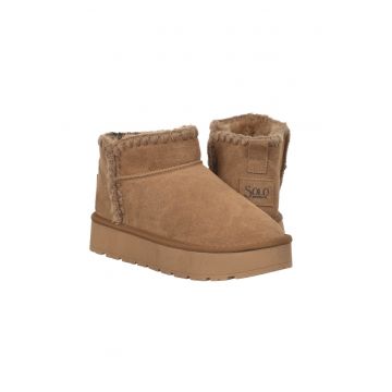 Pantofi dama MISTIK Seude piele naturala - Maro - Maro