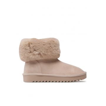 Botine dama -  590486225846136 - Piele ecologica - Bej