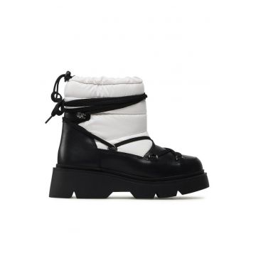 Botine dama -  590486228111738 - Piele naturala - Alb