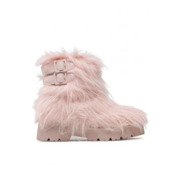 Botine dama -  590486241934336 - Piele ecologica - Roz