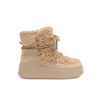 Botine dama -  590558803266337 - Piele ecologica - Bej