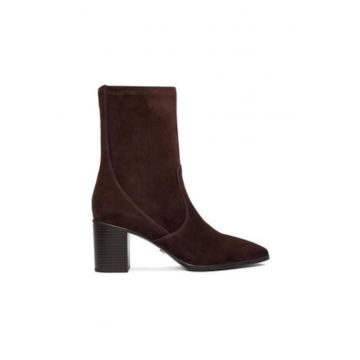 Botine dama  piele naturala - maro - Maro