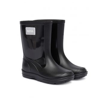 Cizme baieti  cauciuc - negru