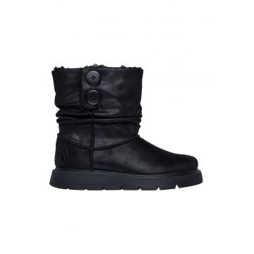 Cizme mid-calf din piele ecologica Keep Sakes Lite Freezing Low - Negru