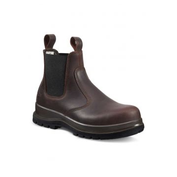 Ghete barbati  Chelsea S3 - piele uleiata - talpa antiderapanta - maron inchis
