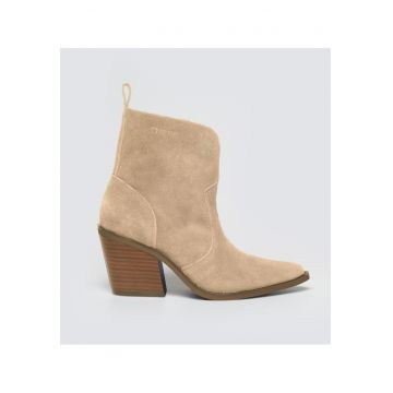 Ghete cowboy din piele intoarsa