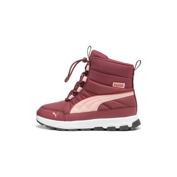 Ghete cu logo Evolve - Caramiziu/Roz pal