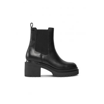 Ghete dama  303077549 - Piele naturala - Negru - Negru