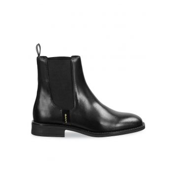 Ghete dama  G00 31551128 - piele naturala - negru