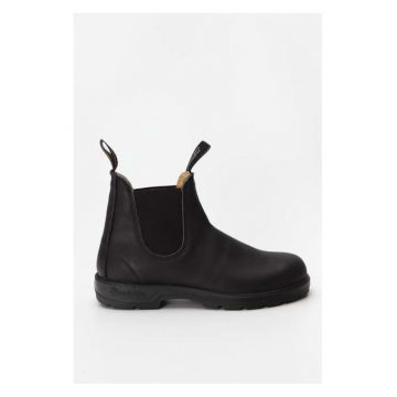 Ghete dama  Piele naturala - Negru - Negru