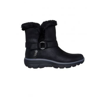 Ghete de piele ecologica fara inchidere - Negru