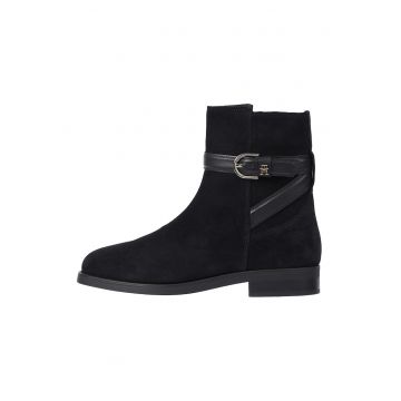 Ghete de piele intoarsa - Negru