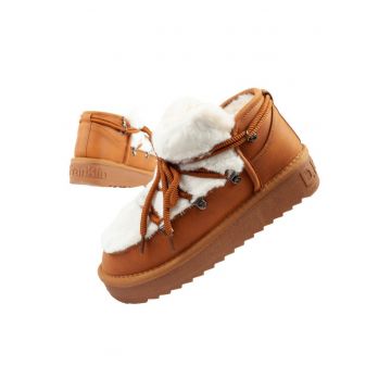 Ghete de zapada pentru femei de blana - maro - Maro