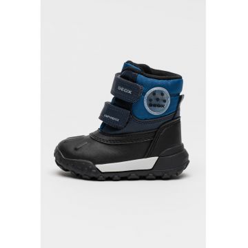 Ghete impermeabile cu velcro - Negru/Bleumarin